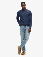 Superdry Nautical Navy Chunky Raglan Jumper - Image 2 of 5