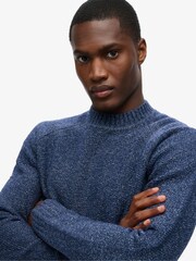 Superdry Nautical Navy Chunky Raglan Jumper - Image 3 of 5