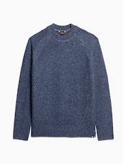 Superdry Nautical Navy Chunky Raglan Jumper - Image 4 of 5