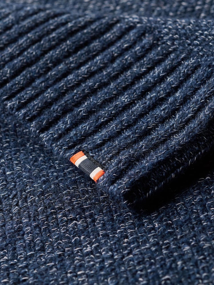Superdry Nautical Navy Chunky Raglan Jumper - Image 5 of 5