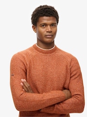 Superdry Sequoia Brown Chunky Raglan Jumper - Image 2 of 4