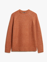 Superdry Sequoia Brown Chunky Raglan Jumper - Image 3 of 4