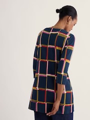 Seasalt Cornwall Blue Tall Waves Tunic - Image 3 of 5