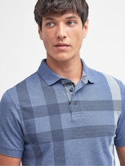 Barbour® Blue Blaine Check 100% Cotton Polo Shirt - Image 5 of 10