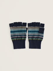 Seasalt Cornwall Blue Trenale Fingerless Gloves - Image 4 of 4