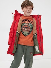 FatFace Red Waterproof Coat - Image 1 of 3
