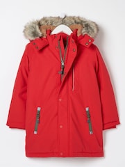 FatFace Red Waterproof Coat - Image 3 of 3
