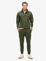 Superdry Dark Moss Green Tech Tapered Joggers - Image 1 of 5