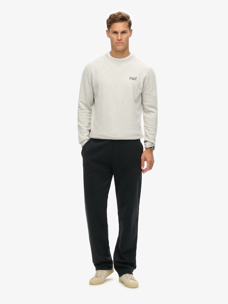 Superdry Black Luxury Sport Straight Joggers - Image 1 of 7