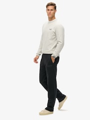 Superdry Black Luxury Sport Straight Joggers - Image 3 of 7