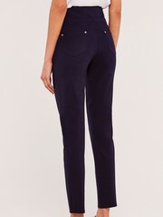 Apricot Blue Buttons Ponte Trousers - Image 2 of 4
