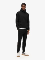 Superdry Black Tech Logo Tapered Joggers - Image 3 of 6
