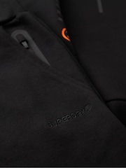 Superdry Black Tech Logo Tapered Joggers - Image 6 of 6