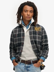 Superdry Brown 100% Cotton Branded Buckle Goods Belt - Image 1 of 2
