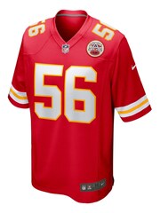 Nike Red NFL Kansas City Chiefs Home Game Jersey - George Karlaftis - Image 2 of 3