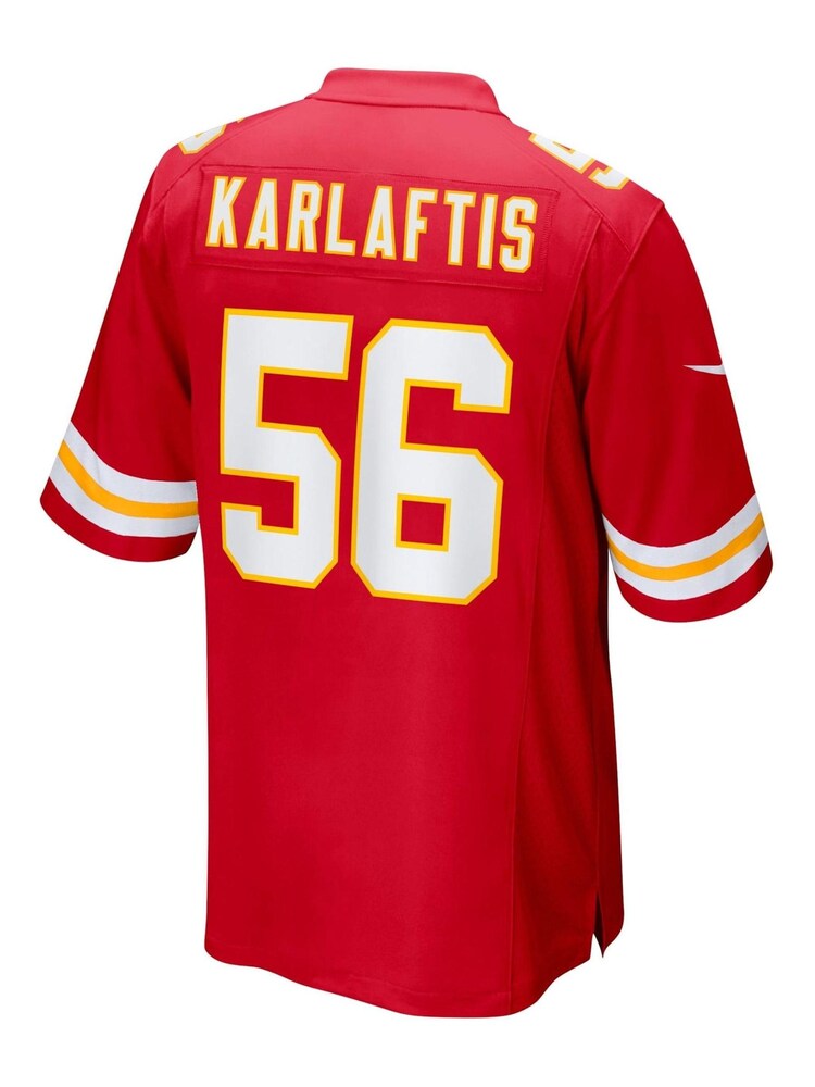 Nike Red NFL Kansas City Chiefs Home Game Jersey - George Karlaftis - Image 3 of 3 Nike Red NFL Kansas City Chiefs Home Game Jersey - George Karlaftis - Image 3 of 3