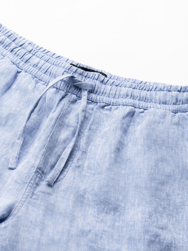 Rodd & Gunn Blue Linen 9" Resort Shorts - Image 5 of 5