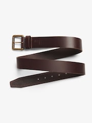 Superdry Brown Badgeman Leather Logo Belt - Image 2 of 5