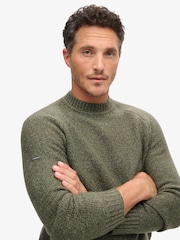 Superdry Beetle Green Chunky Raglan Jumper - Image 3 of 5