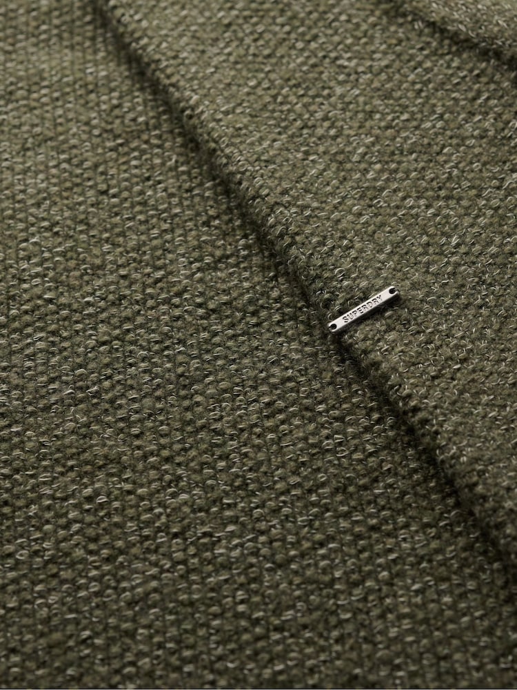 Superdry Beetle Green Chunky Raglan Jumper - Image 5 of 5