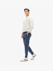 Superdry Heritage Navy Marl Essential Logo Joggers - Image 2 of 6