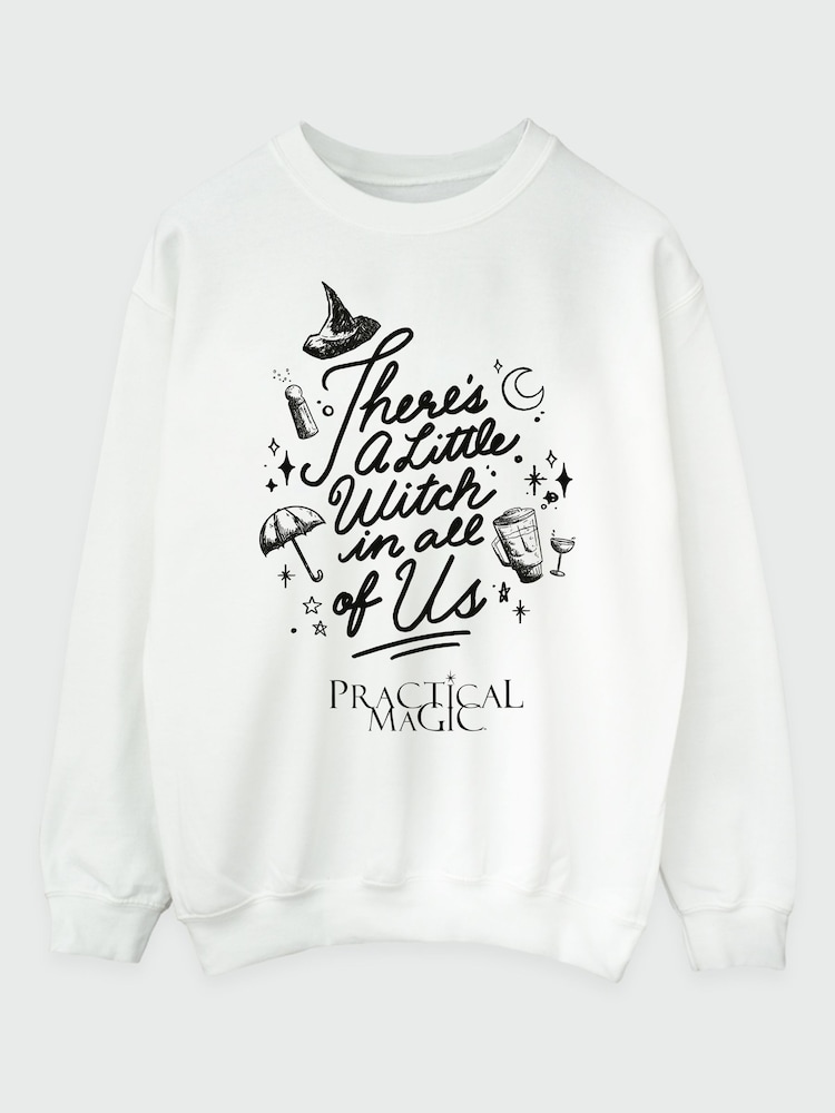 Brands In White Practical Magic There is a Little Witch Sweatshirt - Image 2 of 4
