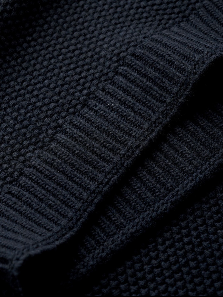 Superdry Navy Merchant Textured Crew Jumper - Image 5 of 5