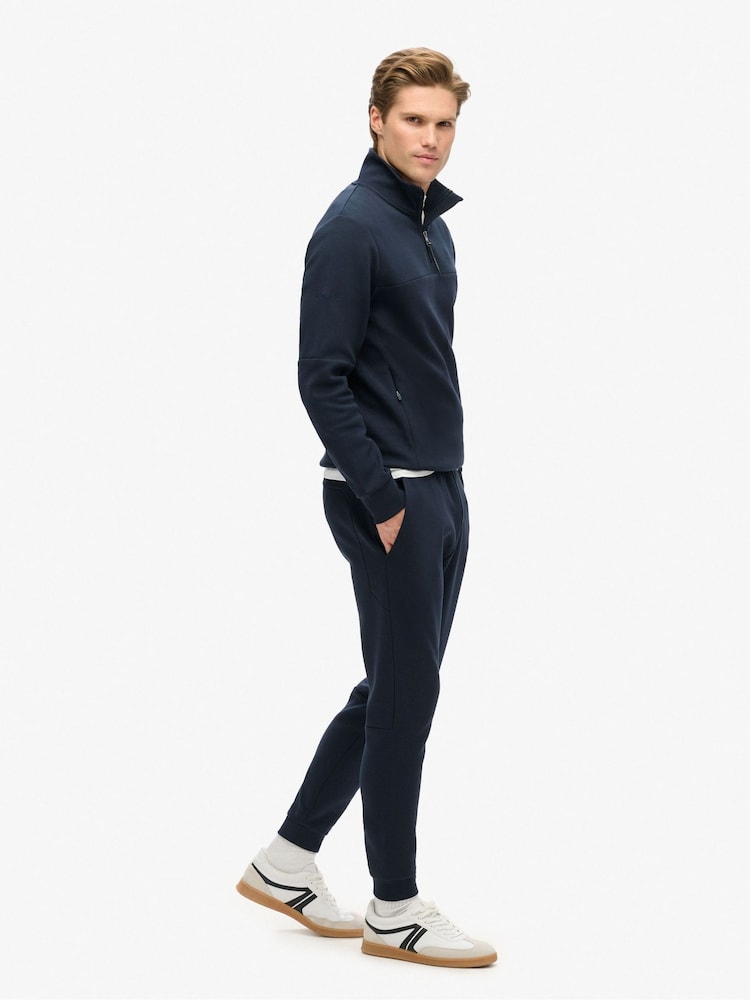 Superdry Blue Tech Tapered Joggers - Image 3 of 5