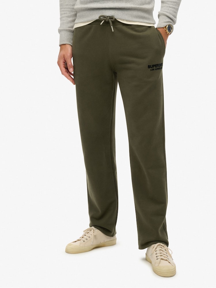 Superdry Army Khaki Luxury Sport Straight Joggers - Image 2 of 7
