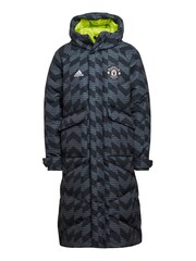 adidas Black Manchester United Lifestyler Down Coat - Image 1 of 1