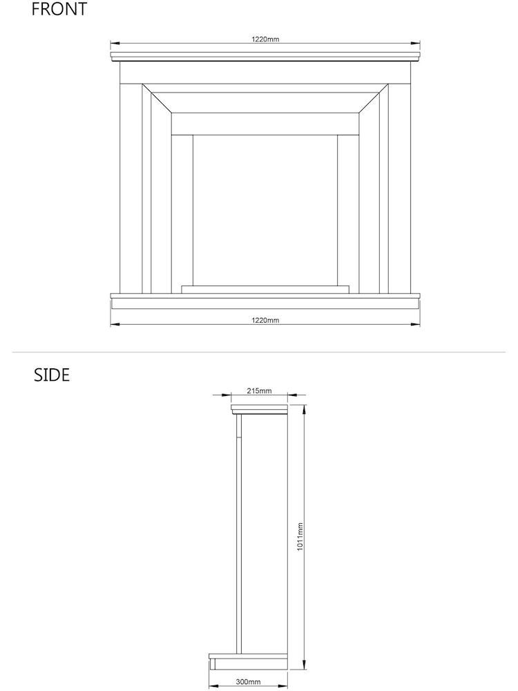 Be Modern White Whitham Fireplace - Image 5 of 5