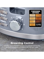 Tower Grey Solitaire 2 Slice Toaster - Image 5 of 8