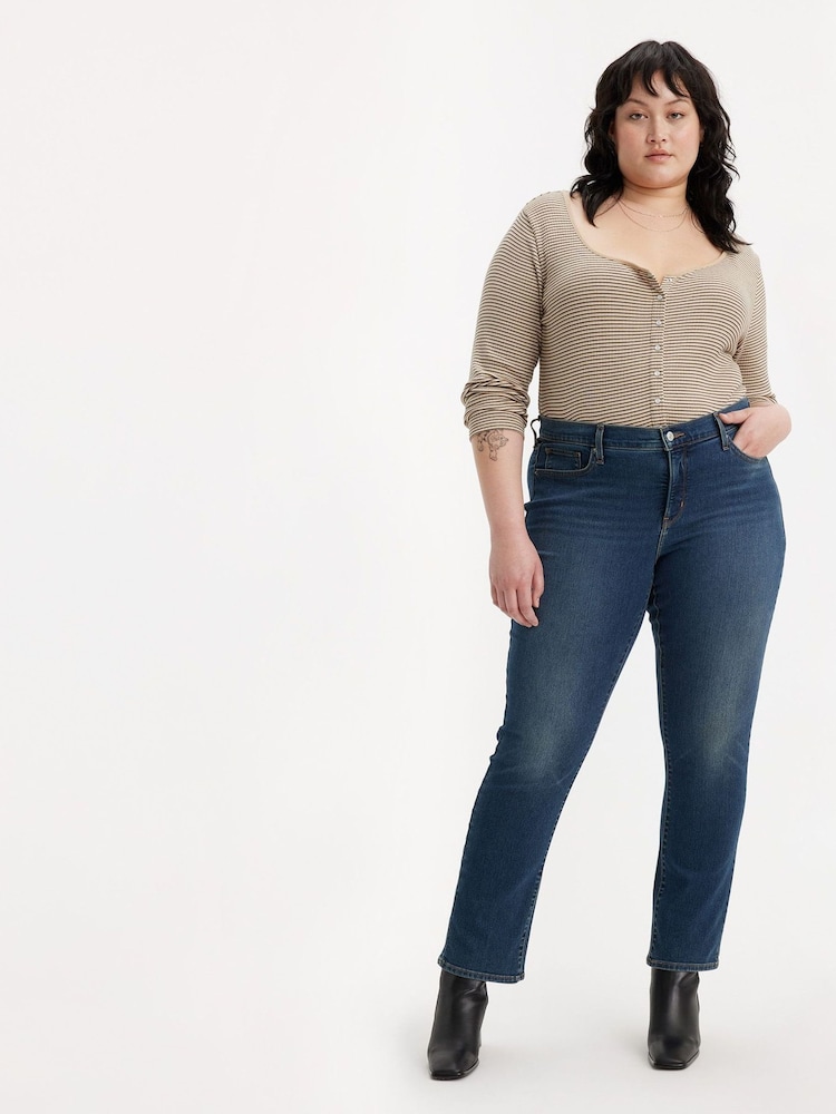 Ревностный синий - Моделирующие прямые джинсы Levi's® 314™ - Image 1 of 7