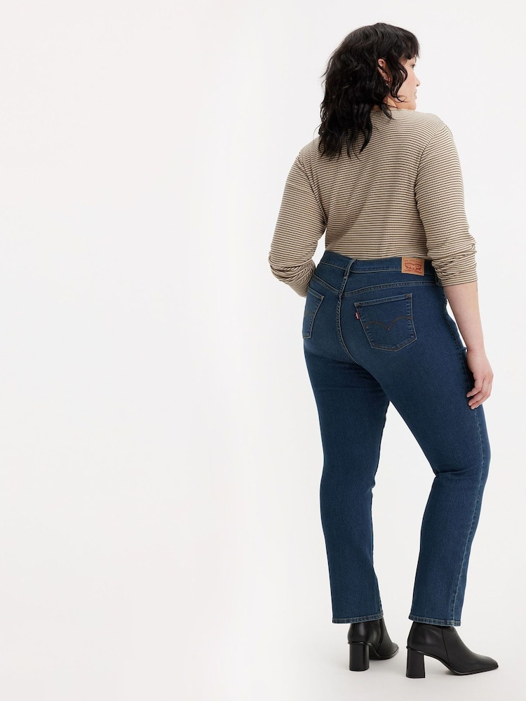 IJverig blauw - Levi's® - 314™ - Vormgevende rechte jeans - Image 3 of 7