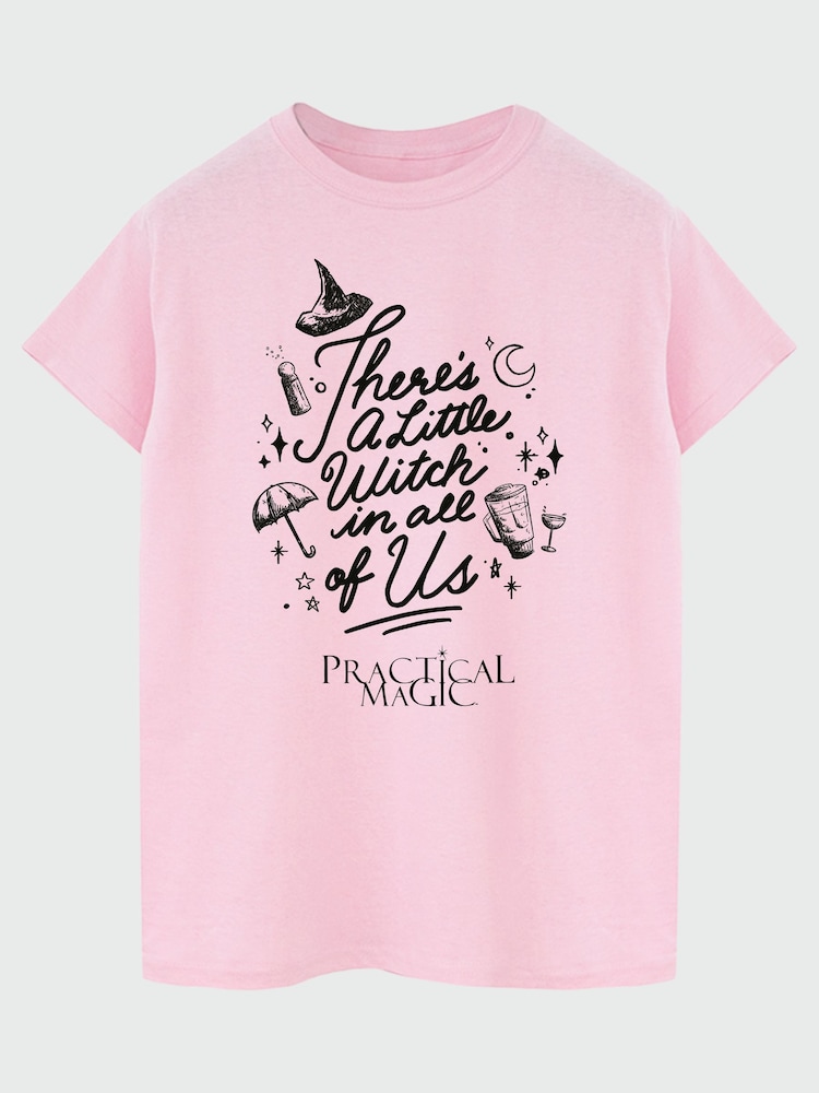 Rose - T-shirt Brands In Practical Magic Petite Sorcière Halloween Coupe Boyfriend - Image 2 sur 4