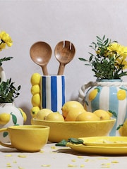 Widdop White Jug Vase With Lemons - Image 4 of 5