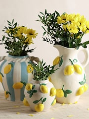 Widdop White Jug Vase With Lemons - Image 5 of 5