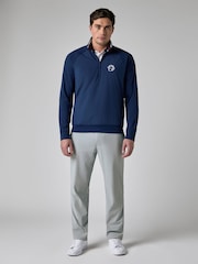 Callaway Blue Apparel Blocked Mixed Media Full Zip Jacket - Bild 1 von 6