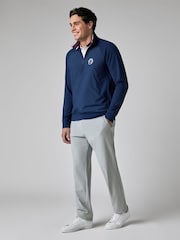 Callaway Blue Apparel Blocked Mixed Media Full Zip Jacket - Bild 3 von 6