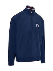 Callaway Blue Apparel Blocked Mixed Media Full Zip Jacket - Bild 5 von 6