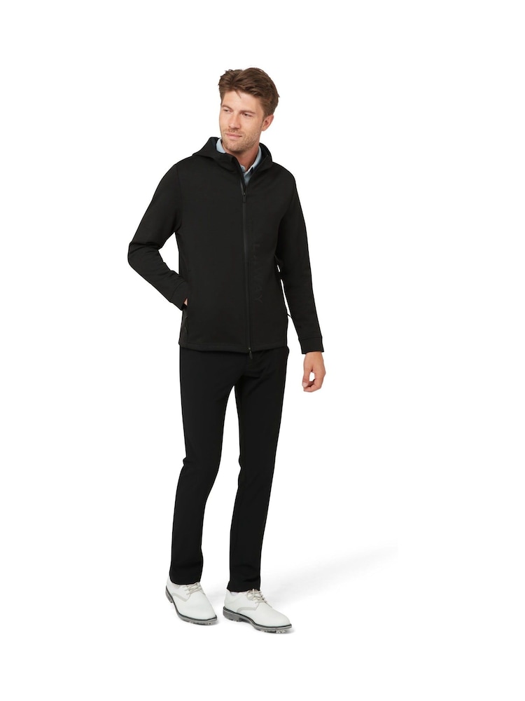 Callaway Apparel Black Full Zip Hooded Jacket - Image 3 of 3 Callaway Apparel Black Full Zip Hooded Jacket - Image 3 of 3