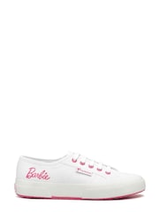 Superga 2750 Barbie Terry Cloth Patch White Trainers - Image 1 of 5