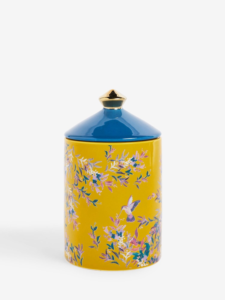 Yellow Midnight Patchouli and Amber Ceramic Shaped Scented Candle - Image 3 of 3