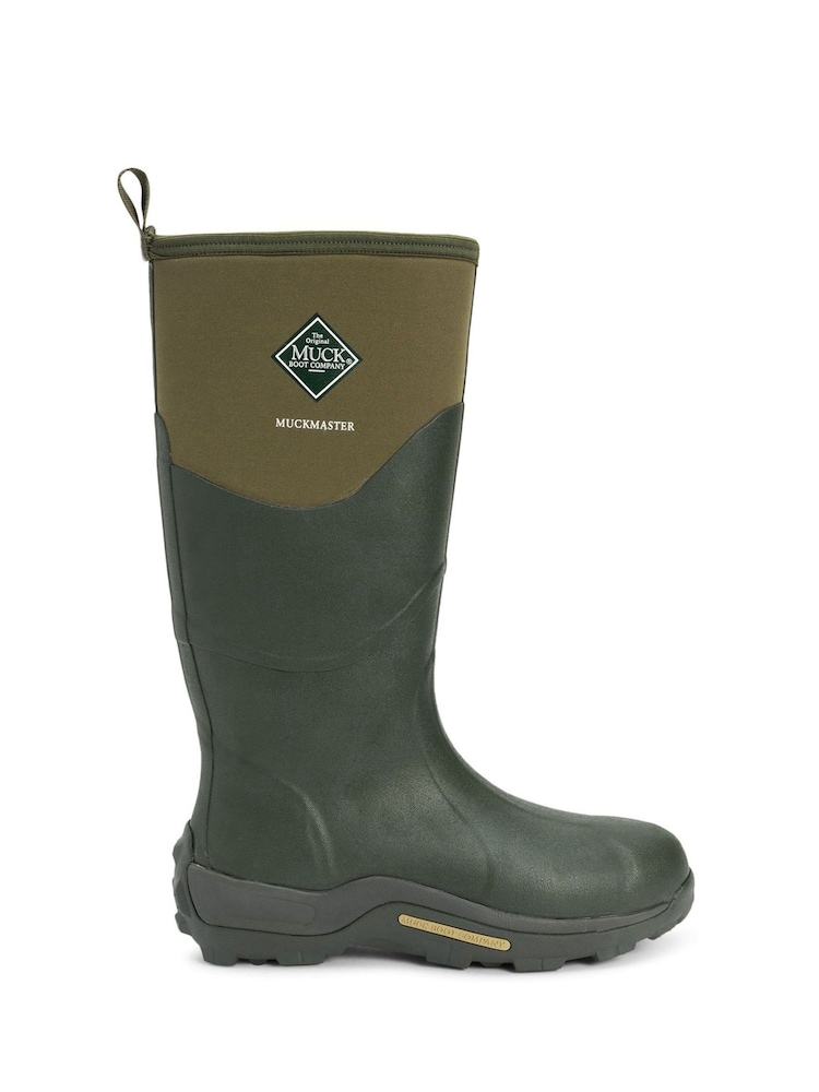 Muck Boots Green Muckmaster Hi Wellington Boots - Image 1 of 8