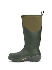 Muck Boots Green Muckmaster Hi Wellington Boots - Image 3 of 8