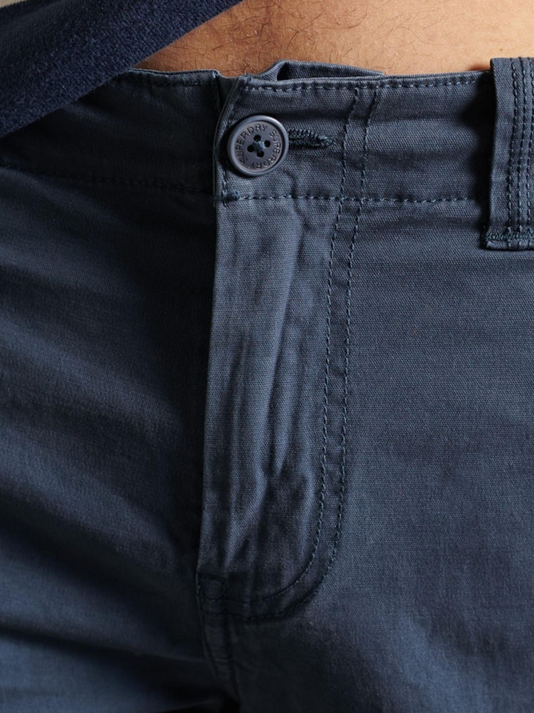 Granatowy - Superdry Studios Core Chino Shorts - Image 5 of 6
