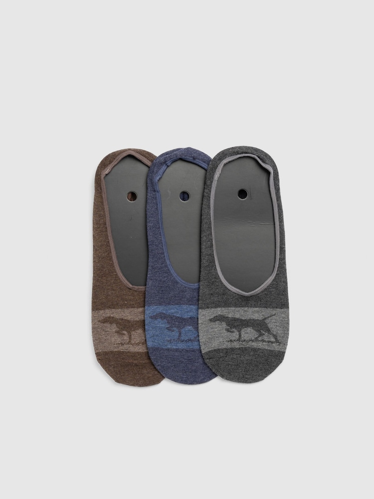 Rodd & Gunn Natural Gunner Lo Show Socks 3 Pack - Image 1 of 2