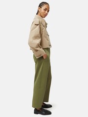 Jigsaw Green Nevis 100% Cotton Chino Trousers - Image 3 of 5