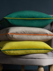 Furn Green Meridian Velvet 55cm X 55cm Cushion Cover - Image 6 of 6