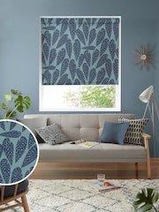 MissPrint Blue Leaf Tropics Made to Measure Roller Blinds - Image 1 of 6